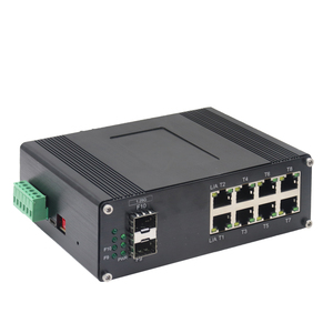 מנוהל Ethernet מתג 8 יציאת 10/100/1000T + 2 יציאת 1000X SFP תעשייתי סיבי רשת מתג poE אופציונלי