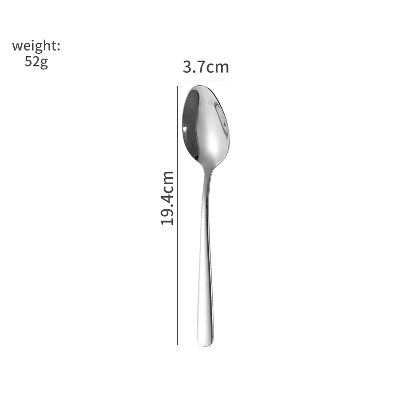 Cuchara de postre de plata