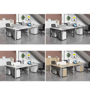 Sistema Comercial Mesa De Computador Móveis De Estação De Trabalho Partição De Escritório De Mesa De Madeira