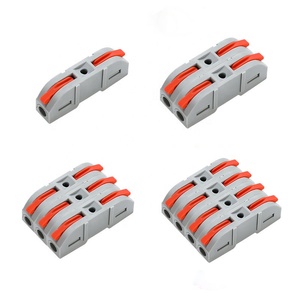 Push in 1 Way Conductor Cableado bloque de terminales 1 In one Out conector de cable rápido terminal de conexión rápida - Product Image 2