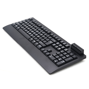 Teclado personalizado de alta calidad, tamaño completo, con cable USB, lector de tarjetas inteligentes