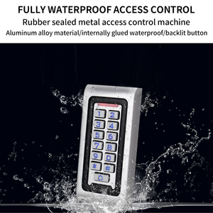 Metal Wiegand 26 controlador de acceso independiente IP65 impermeable inalámbrico Rfid puerta SISTEMA DE Control DE ACCESO teclado lector de tarjetas - Product Image 4