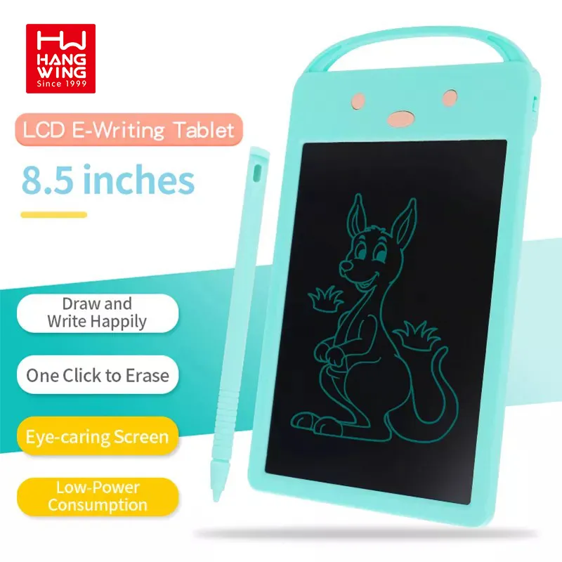 HW TOYS 8.5Inch LCD Hand Writing Drawing Board Toy For Kids Electronic E schreib tablet E Writing Tablet With Pen