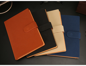 Cuadernos de diario de tapa dura de cuero PU personalizados de alta calidad de diseño de lujo planificador impermeable para cuaderno de viajeros