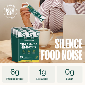 Lifeworth ruột khỏe mạnh GLP-1 bổ sung Bột trao đổ<span class=keywords><strong>i</strong></span> chất hormone không đường uống gó<span class=keywords><strong>i</strong></span> thực vật dựa trên & chất xơ Prebiotic mạnh mẽ - Product Image 2