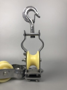 Cable Pulley <strong>Single</strong> Sheave <strong>Stringing</strong> Cable Pulley <strong>Block</strong> Nylon Cable Roller - Product Image 3