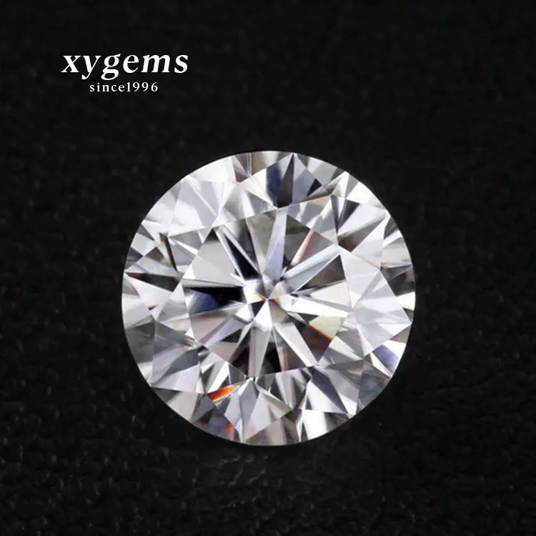 Xygems inventario di alta qualità 4-10mm forma rotonda pietra preziosa allentata cz con taglio a stella bianco