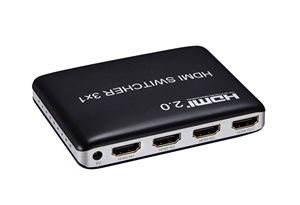Interruptor V2.0 HDMI 3x1, con mando a distancia IR, 4K x 2K @ 60hz, plástico, HDMI - Product Image 4