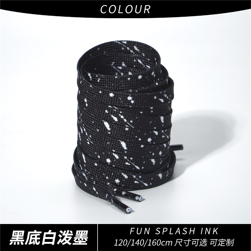 Black background with white splash ink