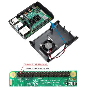 Raspberry Pi 4モデルB、Pi 4B、Pi4用の冷却ファンヒートシンク付きRaspberryPi4ケース用 - Product Image 4