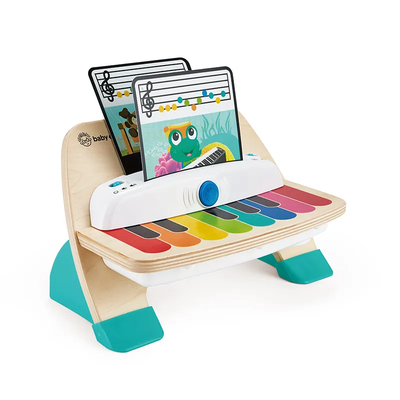 Tahu Keyboard Video Game anak-anak layar sentuh ajaib Piano Instrumen mainan musik kayu