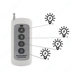 Long Range 433MHz Fernbedienung Lerncode 1527 Sender für Wifi Smart Home Modul Empfänger Schalter Lichter Tor Tür - Product Image 3