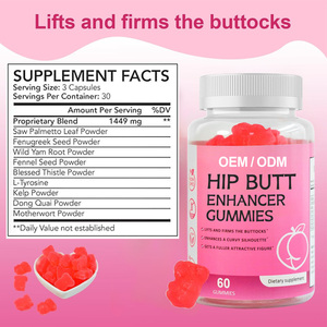 OEM kadınlar ağırlık Gainer egzersiz geliştirme kalça artırıcı popo büyüme için büyük popo hızlı ganimet Curvy vücut Gummies - Product Image 3