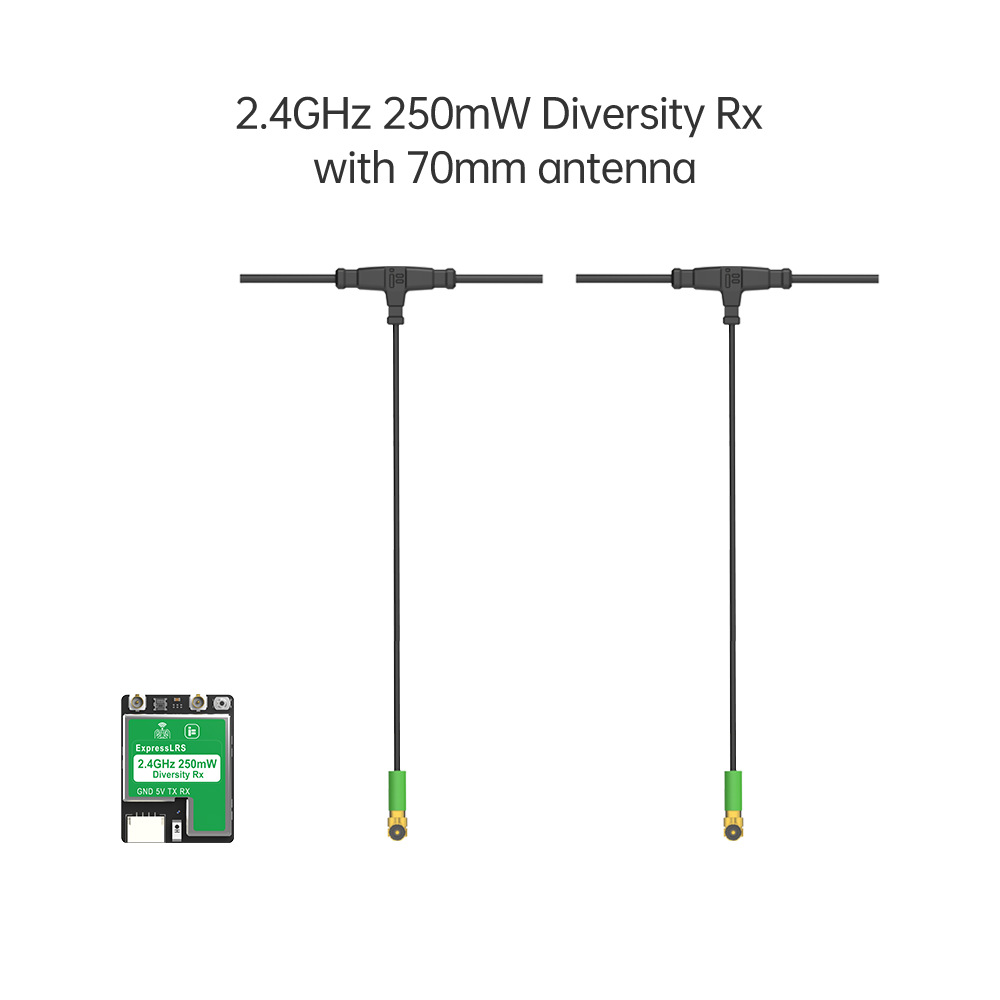 Elrs 2.4ghz receiver with 70mm antenna