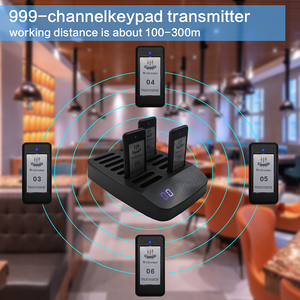 Daytech RP02 <strong>Queue</strong> Calling <strong>System</strong> <strong>Wireless</strong> Customer Buzzing Beeper Restaurant <strong>Queue</strong> <strong>Management</strong> <strong>System</strong> with Flash Light Vibration - Product Image 4