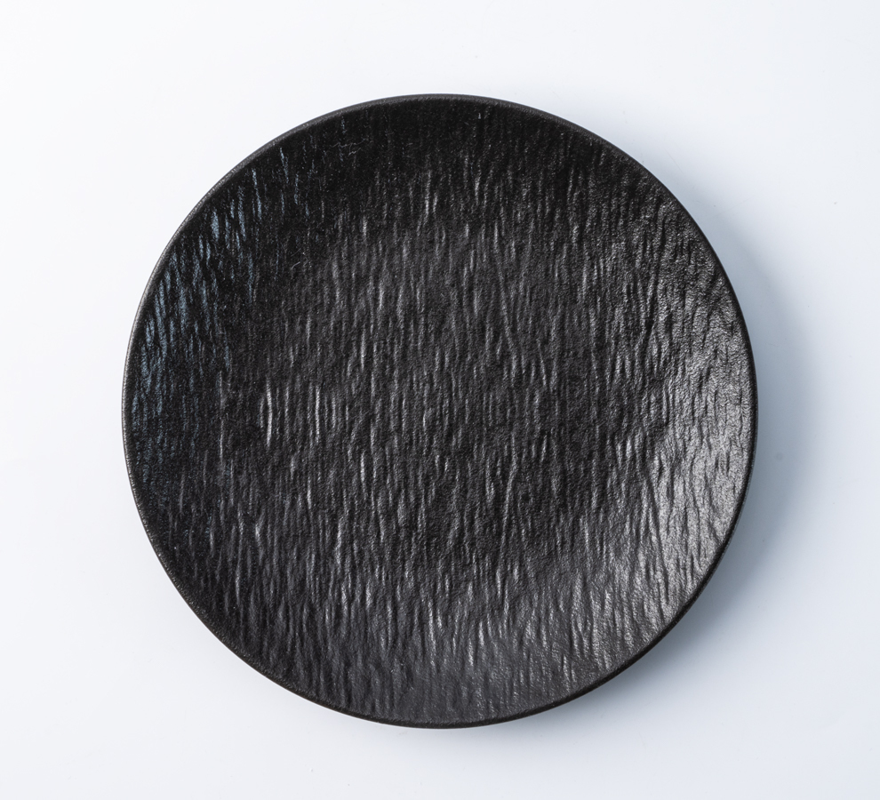 Plato llano - Blanco y negro