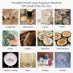 Mini beiliegende Laser gravur maschine Leder für Tasse Acryl Klein unternehmen automatische Diode rotierende Laser gravur maschine - Product Image 6