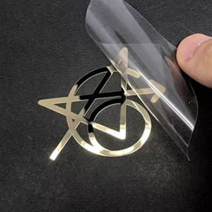 Özel metalik nikel çıkartma etiketleri 3d Transfer <span class=keywords><strong>Sticker</strong></span> kabartmalı Metal Logo çıkartmaları parfüm şişesi etiket çıkartmaları - Product Image 2