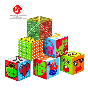 Di alta qualità Custom3x3x3 cubo magico vendita colorato in plastica ABS decompressione Puzzle Fidget cubi magici giocattolo per bambini - Product Image 1