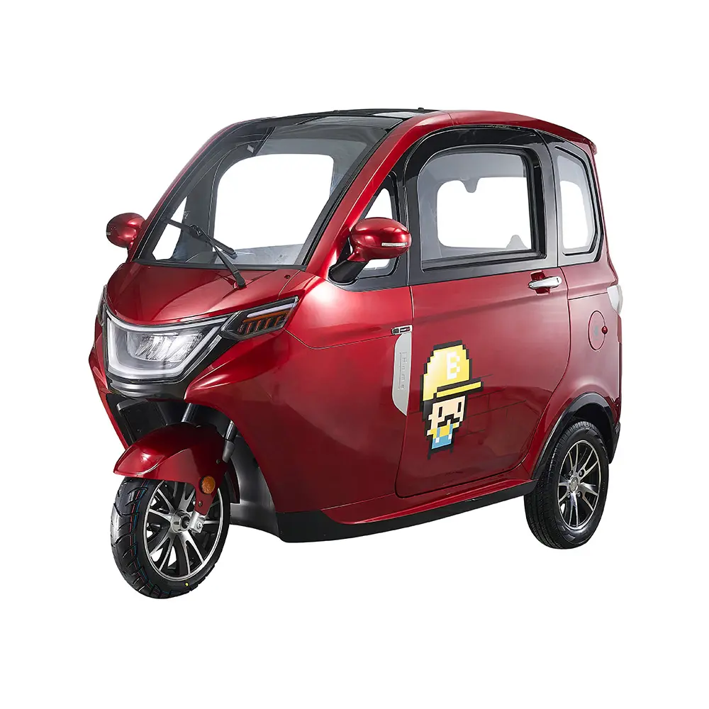 E-MINI xe EEC phê duyệt Mini Điện Xe tay ga xe ô tô 4 bánh xe điện mini đóng cabin xe người lớn