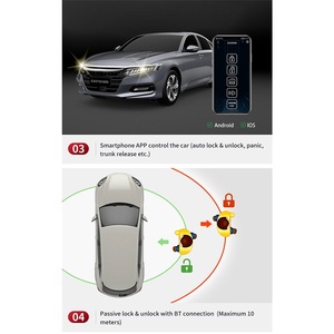 EasyGuard-llave de teléfono inteligente para coche, dispositivo Digital con botón de inicio inteligente, alarma de entrada sin llave pasiva, compatible con Control de aplicación Hon - Product Image 4