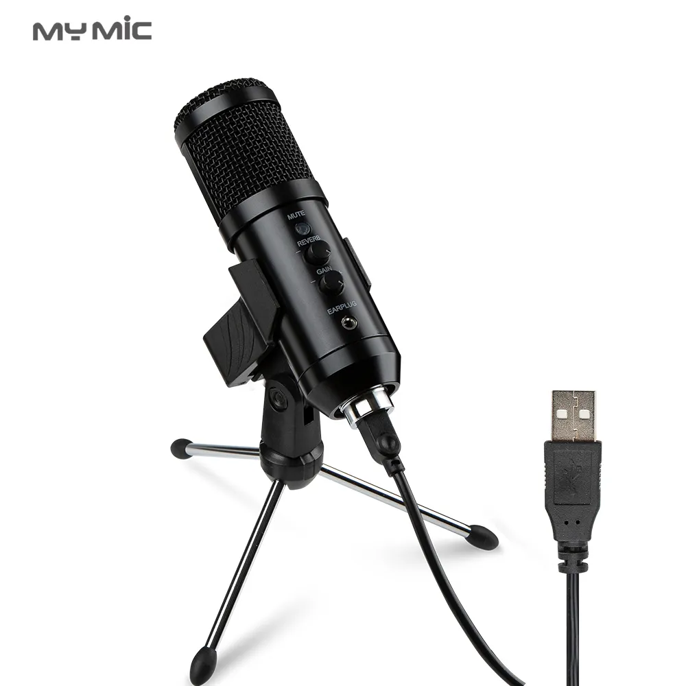 IL MIO MIC NX4 USB Professionale Microfono A Condensatore da Studio di Registrazione Mic con echo monitor per Podcast Del Computer Gaming