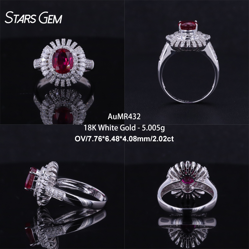 18K White Gold-AuMR432