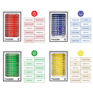 Juego de diapositivas biológicas 48 piezas para niños FRT2048 Diferentes tipos de portaobjetos de microscopio Microscopio Color Plástico Biológico