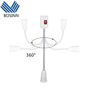 LED Universal Lampen fassung E27 Schraube Drehen Lampen fassung Extender Lampen fassung Schalter Zwei-Loch E26 Beleuchtungs fassung