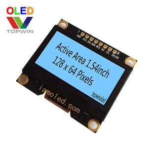 Vendita diretta in fabbrica 1.54 ''1.54 pollici 128x64 pixel colore bianco modulo display oled ssd1309 interfaccia SPI + I2C all'interno - Product Image 5