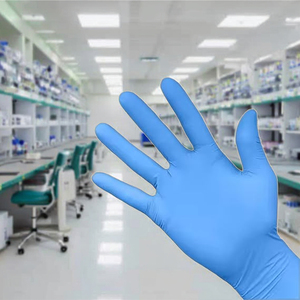 4 мил толстые нитриловые перчатки без латекса без порошка с текстурированным захватом 4 размера для многоцелевого использования одноразовые защитные перчатки - Product Image 1