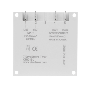 CN101S 1 secondo intervallo 12V 24V 110V 220V digitale LED Timer interruttore 7 giorni settimanale programmabile relè programmatore - Product Image 3