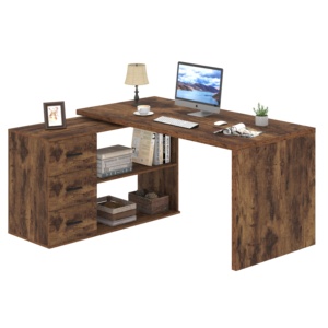 Escritorio con cajones mesa de juego ordenador Escritorio de pie oficina en casa ordenador de escritorio - Product Image 1