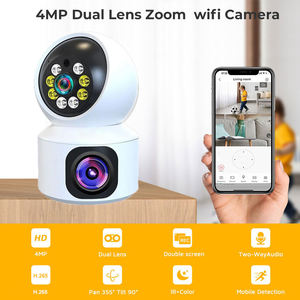 Per esterno con doppia lente IP supporto WiFi risoluzione 2MP sensore CMOS H.265 formato di compressione Video 128 capacità della scheda di memoria - Product Image 4