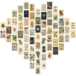 50pcs Aesthetic Picture Cards <strong>Posters</strong> Photos Wall Art Postcards Living Room Wall Collage Kit Display <strong>Poster</strong> for Living Room