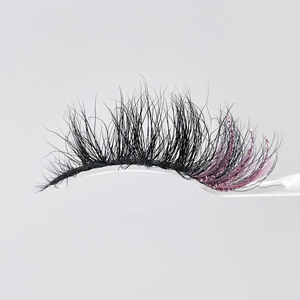 Dramatic Colored <strong>Lashes</strong> Deep Curl Faux Mink <strong>Lashes</strong> Party Sequins Wholesale Colored <strong>Lashes</strong> - Product Image 5