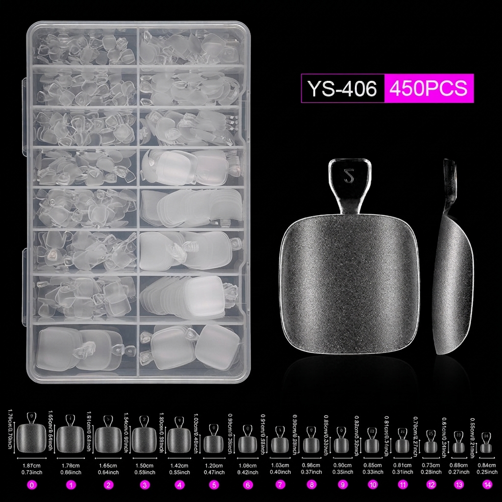406 uñas de los pies caja de 450 piezas