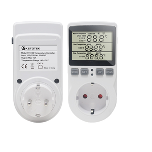 Digital Thermostat Temperature <strong>Controller</strong> Socket Outlet <strong>Timer</strong> Switch LCD Display Waterproof NTC <strong>Sensor</strong> Probe OEM Customizable