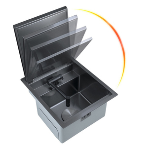 Fabrika özelleştirmek rv lavabo 16g mutfak undermount 304 paslanmaz çelik gizli lavabo kapak katlanır fabrika özelleştirmek rv lavabo 16 - Product Image 6