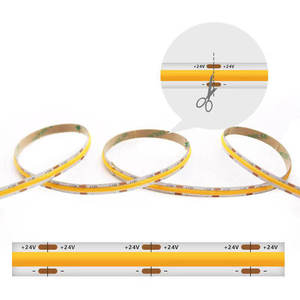 แถบไฟ LED 12V หรี่แสงได้480LED/ม. CRI90 6.6มม. 2เส้น COB พร้อมสวิตช์ควบคุมระยะไกลและการจัดอันดับ IP20