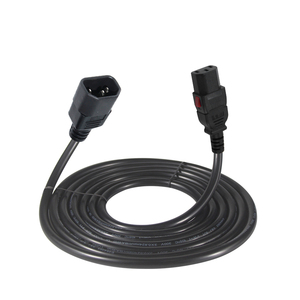 Cable de extensión de alimentación de computadora a PDU IEC C14 a IEC C13 con conjuntos de cables de bloqueo