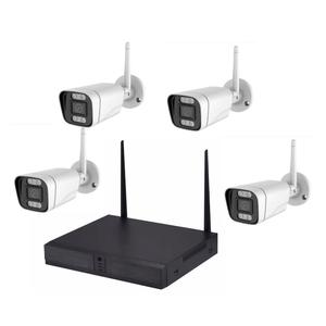 Xmeye Icsee 4CH NVR Kit WIFI CCTV IP 5mp wifi camera full color Camera Audio intercom Camera kit - Product Image 1
