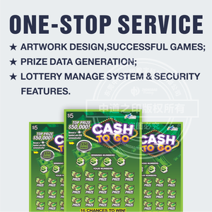 Tùy chỉnh được thiết kế thẻ cào Chất lượng cao vé Xổ Số với miễn phí tác phẩm nghệ thuật hỗ trợ - Product Image 5