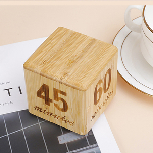 Wooden Cube Timer Einstellbarer Schwerkraft sensor 5 10 20 30 Minuten Countdown-Timer Digitaler Küchen timer zum Kochen Spaß Flip Timing
