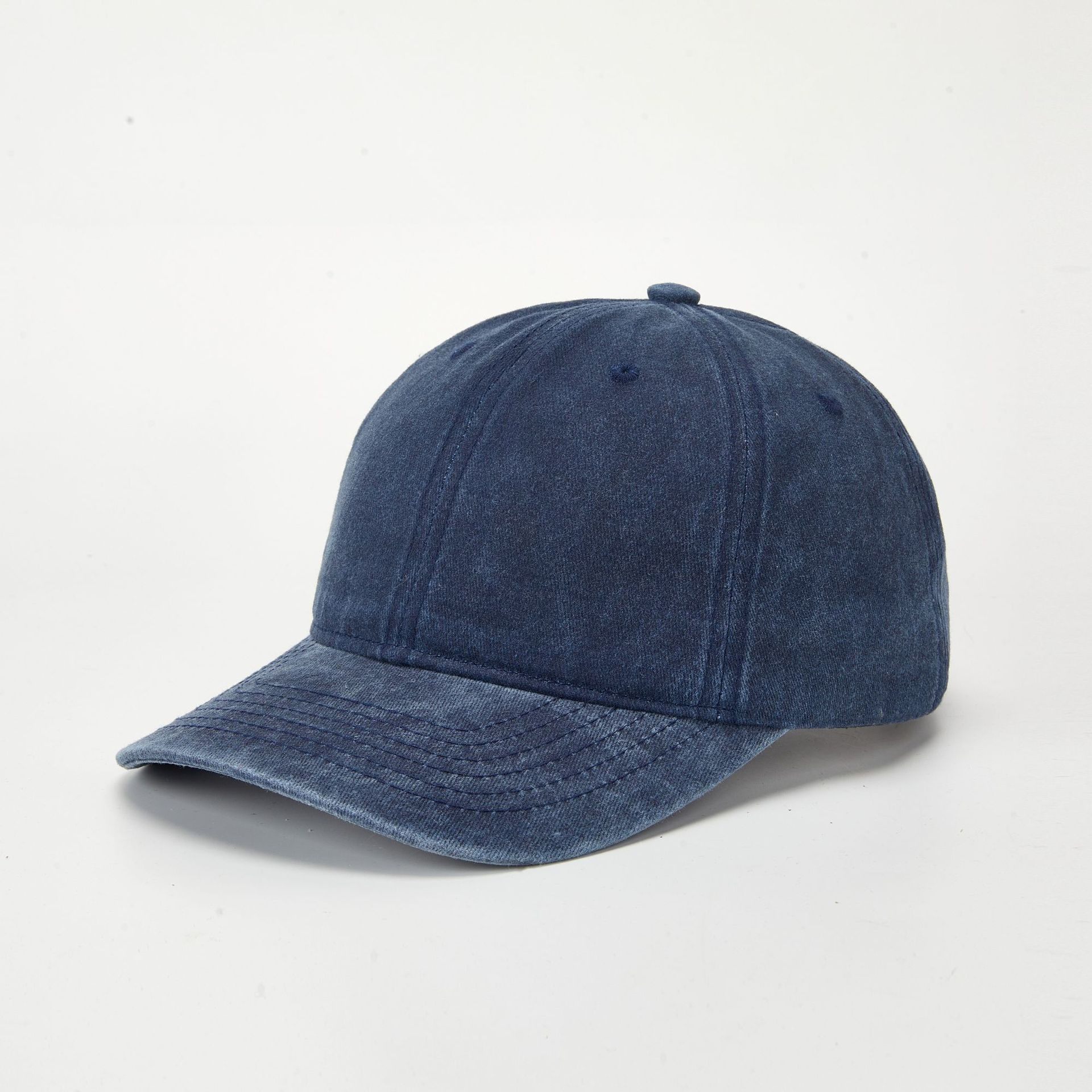 Navy blue 6-line half-press