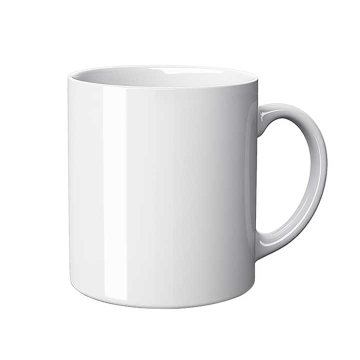 Grado superior 3A Venta al por mayor 11oz Tazas de café de té de cerámica blanca Sublimación de alta calidad Tazas de sublimación de logotipo personalizado