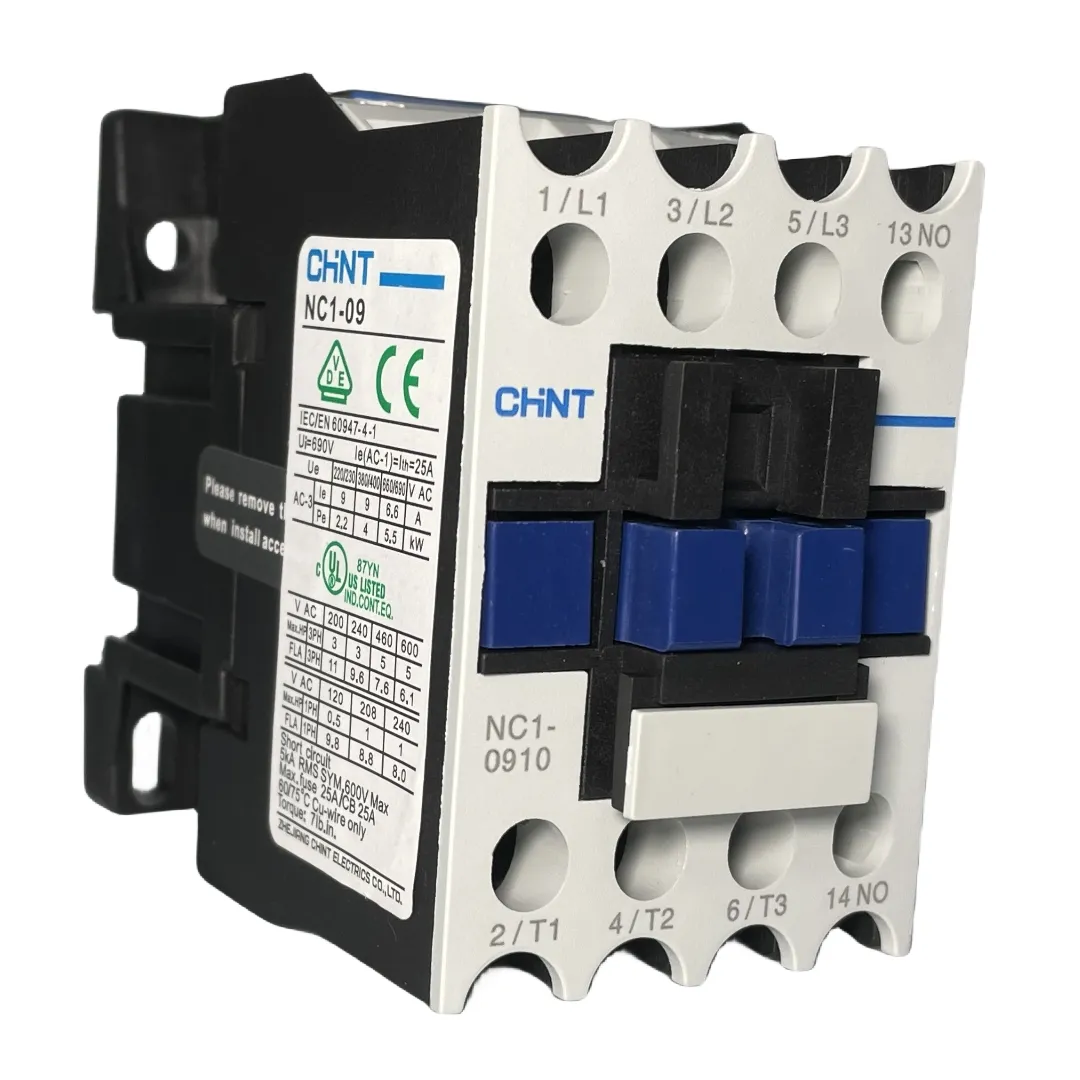 Contactor Chint UL508 Listado 9 12 18 25 32 40 50 65 80 95 amperios 3 polos trifásico 24V 110V 120V 240V 380V AC DC IEC Contactor