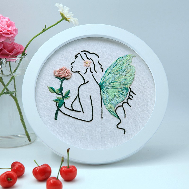 Peinture à suspendre - Fille papillon - Premiers mots