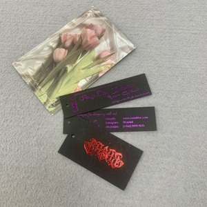 Wholesale Hand <strong>Tags</strong> for Clothes Label Clothing Brand Hang <strong>Tags</strong> Free Design <strong>Custom</strong> Logo <strong>String</strong> <strong>Tag</strong> - Product Image 2
