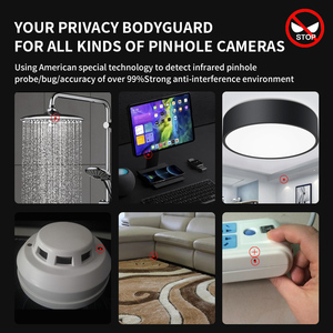 All'ingrosso rilevatore portatile Anti-spia per Hotel per prevenire il monitoraggio sistema di allarme telecamera nascosta - Product Image 3